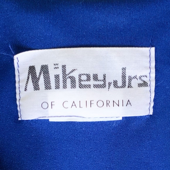 SOLD 70’s Mikey Jrs of CA Royal Blue Maxi Dress - Picture 5 of 6